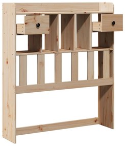 tömör fenyőfa fejtámla tárolóval 100 cm