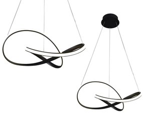 LED Csillár zsinóron CAPPIO LED/36W/230V fekete