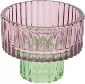 Üveg gyertyatartó 2 az 1-ben