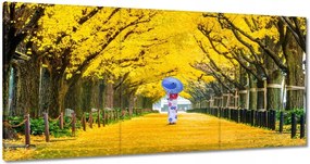 Vászonkép 180x90 Japán kimonó Ősz