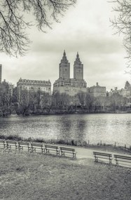 Poszter 53x81cm Alsó-Manhattan panoráma a Central Park 3-ból, Assaf Frank