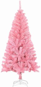 Karácsonyfa 150 LED-del állvánnyal Rózsaszín 120 cm PVC