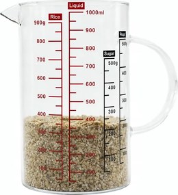 Konyhai mérőpohár MPLCo színtelen