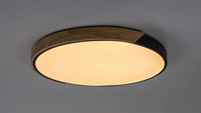 Rabalux 71418 - LED mennyezeti lámpa MAPLE2 42W/230V 3000/4000/6500K fekete/tölgy átm. 61 cm
