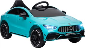AIYAPLAY Gyerek Elektromos Autó Mercedes-Benz AMG CLA 45, 12V, 2.4GHz Távirányítóval, Zenével, Fénnyel, USB/MP3 Csatlakozással, Síppal, 3-6 Éveseknek,