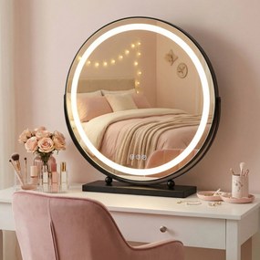 Rea Rea, LED SMINKTÜKÖR Fekete 50 cm, HOM-12022