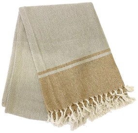 Bézs pamut asztalterítő, 250 x 150 cm - Tiseco Home Studio