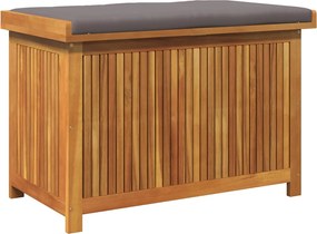 vidaXL tömör akácfa kültéri párnatartó láda 90x50x60,5 cm