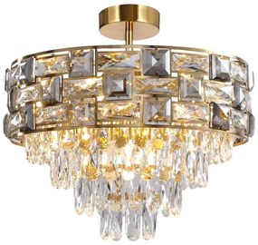 Csillár rúdon LUXURIA 9xE14/40W/230V arany