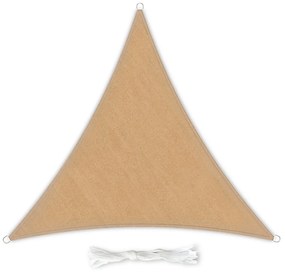 Háromszög alakú napellenző, 3 × 3 × 3 m, poliészter, légáteresztő