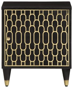 2 db tömör mangófa éjjeliszekrény 40 x 33 x 46 cm