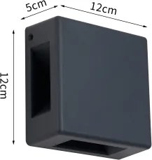 BRILAGI - kültéri LED fali lámpa QUADRAY LED/6W/230V antracit IP54