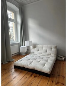 Mustársárga kinyitható kanapé 140 cm Roots Black Night – Karup Design