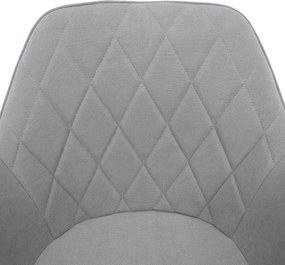 Irodai szék, szürke szövet/fehér, SANTY