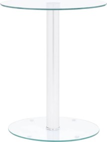 vidaXL átlátszó edzett üveg dohányzóasztal 40 cm