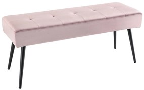 Design ülőpad Bailey 100 cm rózsaszín bársony