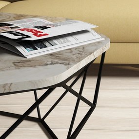 Dohányzóasztal Diamond - White Marble
