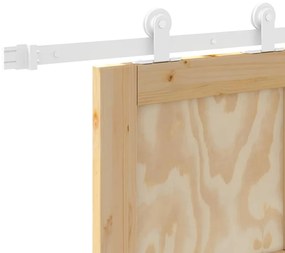 Tolóajtó Szett Természetes és fehér 83 x 211 cm