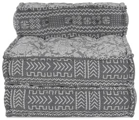 Modularis Pouf Szürke 70x70x54 Textil