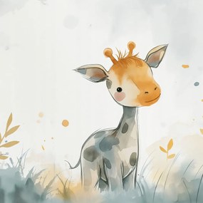 Poszter 80x80cm Kis zsiráf