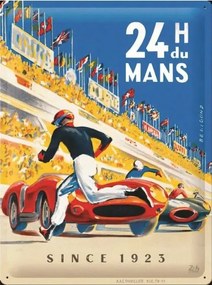 Fém tábla 24h du Mans - Racing Poster, (30 x 40 cm)