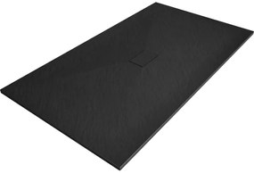 Mexen Hugo, SMC téglalap alakú zuhanytálca 200 x 100 cm, fekete matt, 42701020