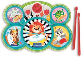 Színes Animal baba dobfelszerelés Clementoni