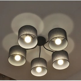 Felületre szerelhető ALBA csillár 5xE27/15W/230V szürke