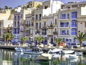 Poszter 40x30cm Marina in Senglea, Assaf Frank