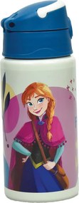 Disney Jégvarázs Together We Lead alumínium szívószálas kulacs akasztóval 500 ml