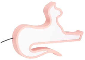 Rózsaszín gyerek éjjelilámpa Cat – Candellux Lighting