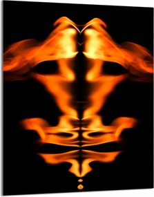 Üveg Vágódeszka 40x52 Tűz a Konyhában