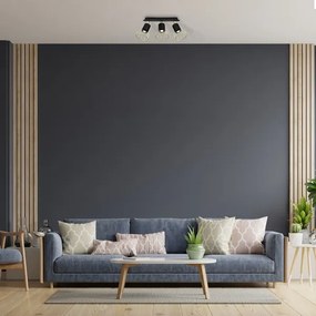 Spotlámpa DANTE 3xGU10/25W/230V fekete/arany