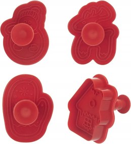 4x Karácsonyi lyukasztók Mézeskalács keksz formák