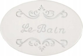 Le Bain domborműves kerámia szappantartó 13x9x3 cm 42x38x58