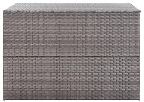 vidaXL szürke polyrattan kerti tárolóláda 150 x 100 x 100 cm