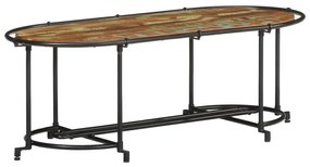 Tömör újrahasznosított fa dohányzóasztal 110 x 55 x 40 cm