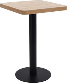 vidaXL világosbarna MDF bisztróasztal 50 x 50 cm