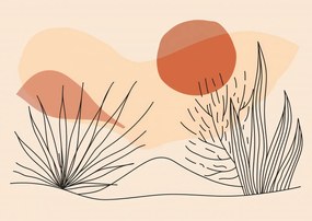 Poszter 42x29,7cm Puha növényzet