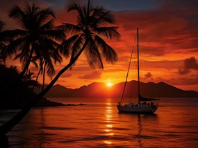 Poszter 40x30cm Trópusi Nyugat