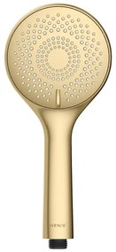 Matt aranyszínű műanyag gazdaságos zuhanyfej ø 11 cm Watersaving System – Wenko