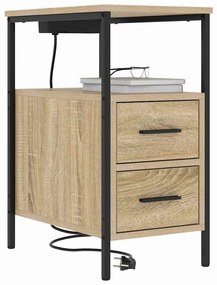 Éjjeli Szekrények 2 pcs sonoma tölgy 30 x 48 x 61 cm Faanyag