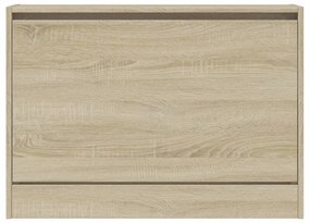 sonoma tölgy színű szerelt fa cipőszekrény 80 x 21 x 57 cm