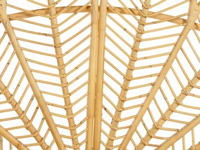 Világosbarna rattan franciaágy 140 x 200 cm FLORENTINE Beliani