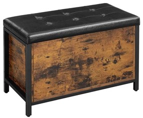 Cipőtároló VOREN barna/fekete