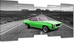 Vászonkép 150x80 Zöld autó autópálya