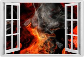 Poszterek 90x60 Tűz füst