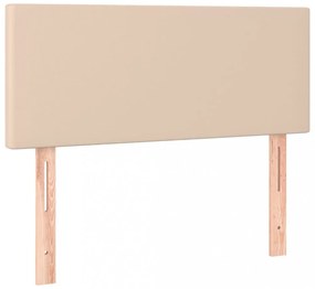 cappuccino színű műbőr LED-es fejtámla 100 x 5 x 78/88 cm