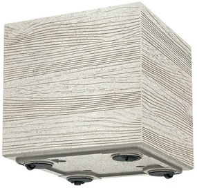 MADERA SQUARE ECO WOOD virágtartó 38,5 cm , fehér ECO, L