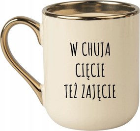 Bögre Elegáns Bézs Arany Rant Vicces Ajándék C**** Vágás Is Elfoglaltság